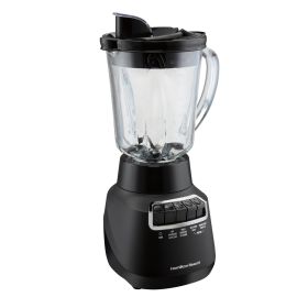 Hamilton Beach 58185 Wave Crusher Blender 40 Oz Glass Jar Stainless Steel Blades 800 Watts Black