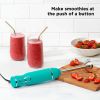 Chefman 300W Multi-speed Immersion Hand Blender Stainless Steel Blades Turquoise